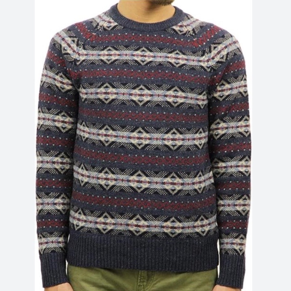 J.Crew Lambswool Fair Isle Sweater